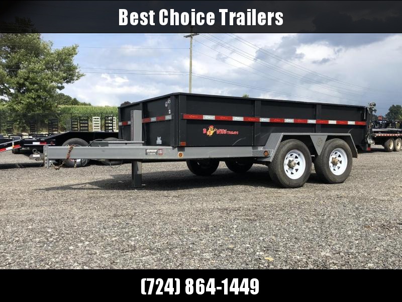 USED 2017 B-Wise 7x12' Dump Trailer * HYDRAULIC JACK * 2-TONE PAINT * 3-WAY GATE * UNDERMOUNT RAMPS * CHAIN TRAY USED 2017 B-Wise 7x12' Dump Trailer * HYDRAULIC JACK * 2-TONE PAINT * 3-WAY GATE * UNDERMOUNT RAMPS * CHAIN TRAY