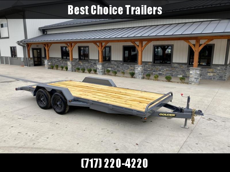 USED 2021 Corn Pro 7x20' Wood Deck Car Hauler 9900# GVW * REAR SLIDE OUT RAMPS * DIAMOND PLATE FENDERS * RUNNING BOARDS * RUBRAIL/STAKE POCKETS/CHAIN SPOOLS * DEMCO EZ LATCH COUPLER * CHAIN TRAY * DP 3' DOVETAIL * URETHANE PAINT * 16" O.C. C/M USED 2021 Corn Pro 7x20' Wood Deck Car Hauler 9900# GVW * REAR SLIDE OUT RAMPS * DIAMOND PLATE FENDERS * RUNNING BOARDS * RUBRAIL/STAKE POCKETS/CHAIN SPOOLS * DEMCO EZ LATCH COUPLER * CHAIN TRAY * DP 3' DOVETAIL * URETHANE PAINT * 16" O.C. C/M