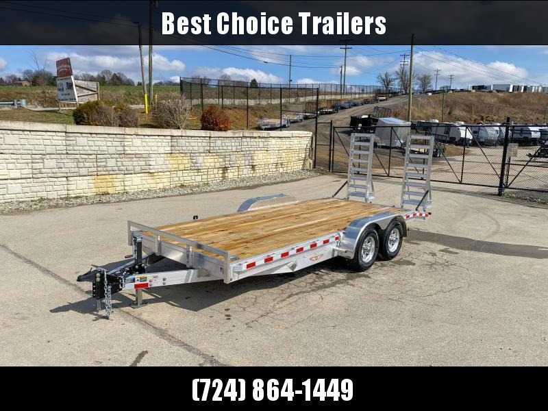 2021 H&H 7x18' Aluminum Equipment Trailer 14000# GVW * STAND UP ALUMINUM RAMPS * 12K JACK * ADJUSTABLE COUPLER * 7000# TORSION AXLES * 4 SWIVEL D-RINGS * EXTRA STAKE POCKETS * SPARE TIRE MOUNT * HD 8" CHANNEL FRAME * REMOVABLE FENDERS * ALUMINUM WHEELS 2021 H&H 7x18' Aluminum Equipment Trailer 14000# GVW * STAND UP ALUMINUM RAMPS * 12K JACK * ADJUSTABLE COUPLER * 7000# TORSION AXLES * 4 SWIVEL D-RINGS * EXTRA STAKE POCKETS * SPARE TIRE MOUNT * HD 8" CHANNEL FRAME * REMOVABLE FENDERS * ALUMINUM WHEELS