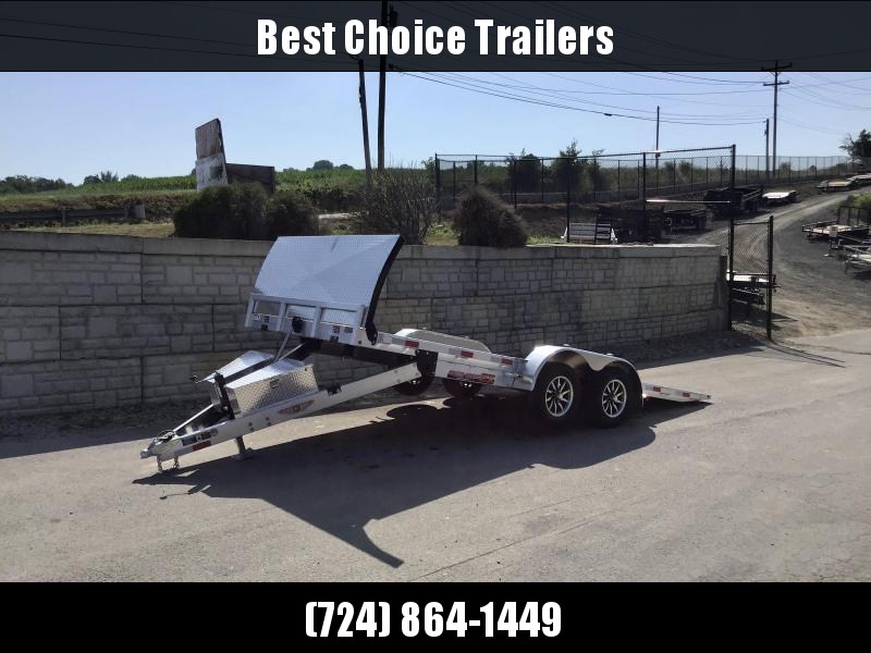 2021 H&H 7x18' DELUXE Aluminum Power Tilt Car Hauler Trailer 7000# GVW * ROCK GUARD * DUAL TOOLBOXES * EXTRUDED FLOOR * SWIVEL D-RINGS * 6" CHANNEL TONGUE AND FRAME * REMOVABLE FENDERS * ALUMINUM WHEELS 2021 H&H 7x18' DELUXE Aluminum Power Tilt Car Hauler Trailer 7000# GVW * ROCK GUARD * DUAL TOOLBOXES * EXTRUDED FLOOR * SWIVEL D-RINGS * 6" CHANNEL TONGUE AND FRAME * REMOVABLE FENDERS * ALUMINUM WHEELS