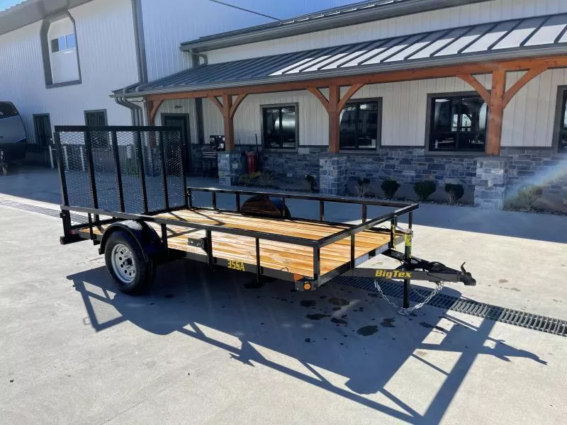 2026 Big Tex Trailers 35SA 77"x10' Tube Top Landscape Utility Trailer 2995# GVW * 77" WIDTH * 2X2" TUBE TOPRAIL * SETBACK JACK * (4) TIE DOWNS * LED LIGHTS * SPARE MOUNT