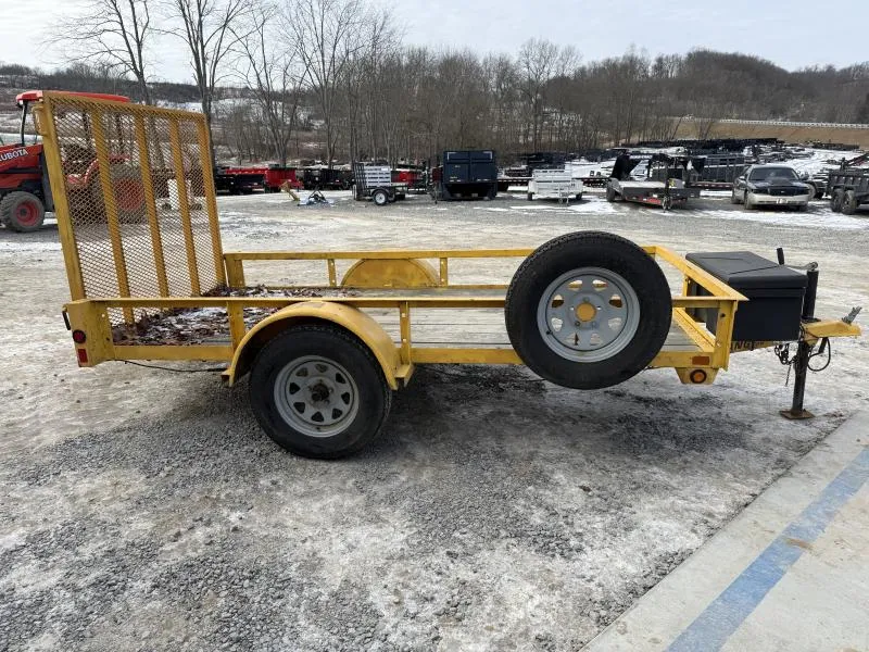 USED Mustang Trailers 5X10 2990 GVW Utility Trailer * TOOLBOX * SPARE TIRE AND MOUNT *