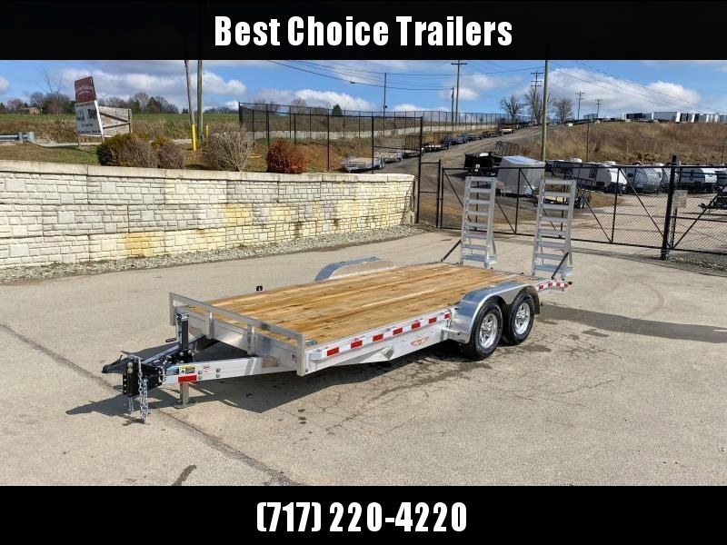 2022 H&H 7x18' Aluminum Equipment Trailer 14000# GVW * STAND UP ALUMINUM RAMPS * 12K JACK * ADJUSTABLE COUPLER * 4 SWIVEL D-RINGS * EXTRA STAKE POCKETS * SPARE TIRE MOUNT * HD 8" CHANNEL FRAME * REMOVABLE FENDERS * ALUMINUM WHEELS 2022 H&H 7x18' Aluminum Equipment Trailer 14000# GVW * STAND UP ALUMINUM RAMPS * 12K JACK * ADJUSTABLE COUPLER * 4 SWIVEL D-RINGS * EXTRA STAKE POCKETS * SPARE TIRE MOUNT * HD 8" CHANNEL FRAME * REMOVABLE FENDERS * ALUMINUM WHEELS