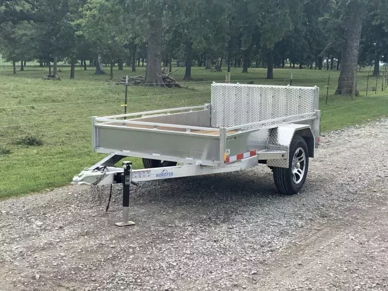 2026 Nordtek 77x14' Aluminum HD Utility Trailer 2990# GVW * BI FOLD GATE * ALUMINUM WHEELS * 4" CHANNEL TONGUE * 16" O.C. CROSSMEMBERS