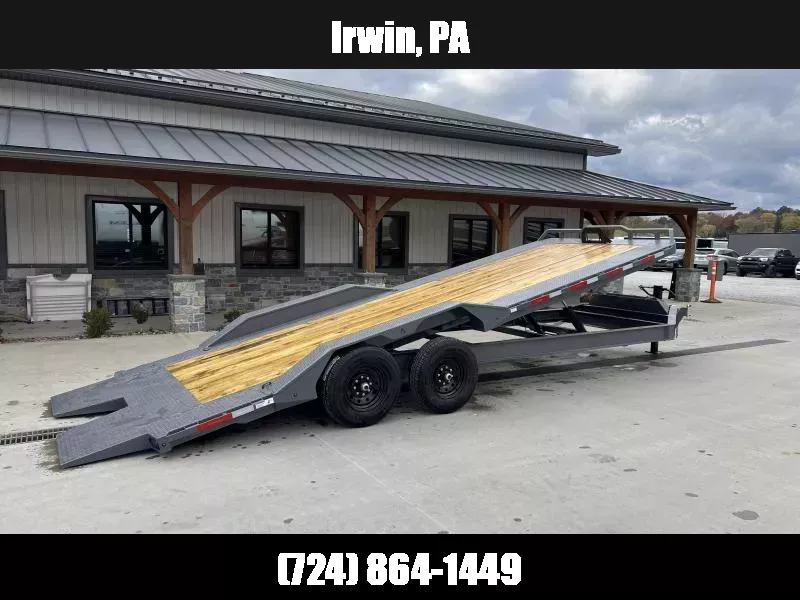 2026 RawMaxx 102x24' Power Tilt Equipment Trailer 14000# GVW * 102" DECK/DRIVE OVERS * FULL DECK TILT * I-BEAM FRAME * TORSION SUSPENSION * WINCH PLATE + ROLLER * DEXTER AXLES * RUBRAIL/STAKE POCKETS/D-RINGS/SPOOLS * DUAL PISTON * SOLAR PANEL * WIRELESS 1762191423