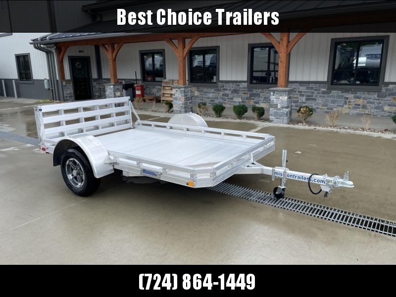 2022 Mission 6x10' All Aluminum Utility Trailer 2990# GVW * ALL ALUMINUM CONSTRUCTION * TUBE FRAME * TORSION AXLE * REMOVABLE FENDERS * EXTRUDED ALUMINUM FLOOR * BI FOLD GATE * BUILT IN TIE DOWN TRACK * TUBE TOP RAIL & UPRIGHTS * LED LIGHTS * CLEARANCE 2022 Mission 6x10' All Aluminum Utility Trailer 2990# GVW * ALL ALUMINUM CONSTRUCTION * TUBE FRAME * TORSION AXLE * REMOVABLE FENDERS * EXTRUDED ALUMINUM FLOOR * BI FOLD GATE * BUILT IN TIE DOWN TRACK * TUBE TOP RAIL & UPRIGHTS * LED LIGHTS * CLEARANCE
