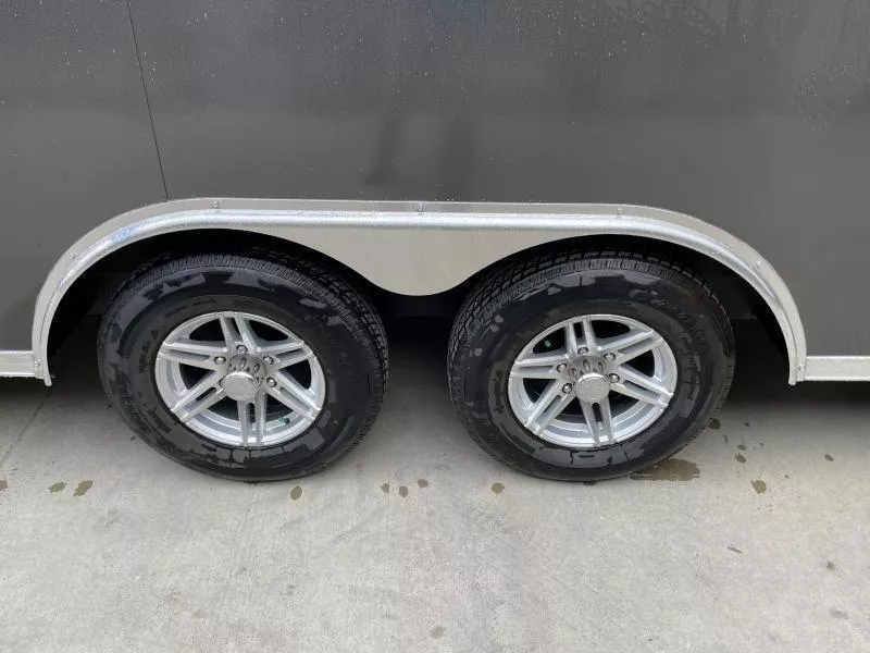 2026 Sure-Trac 8.5x24' Pro Series Enclosed Car Hauler Trailer 9900# GVW * CHARCOAL EXTERIOR * V-NOSE * 5200# AXLES * .030 SCREWLESS EXTERIOR * ALUMINUM WHEELS * 1 PC ROOF * 6" FRAME * 16" O.C. C/M * TUBE STUDS * 48" RV DOOR * 7K DROP JACK govW1gbxxe04