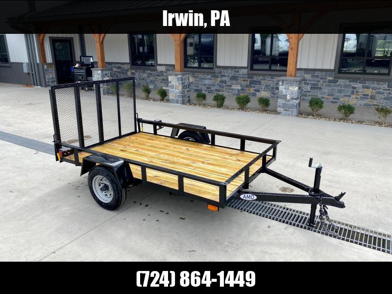 2025 AMO 5x8' Angle Iron Utility Landscape Trailer 2200# GVW * GATE * A-FRAME TONGUE * A-FRAME JACK * 2" BALL 1753975397