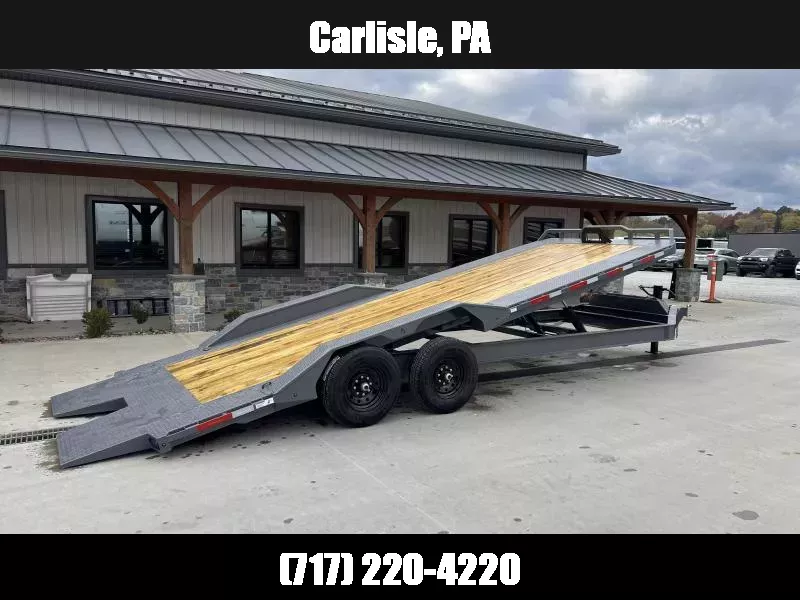 2026 RawMaxx 102x24' Power Tilt Equipment Trailer 14000# GVW * 102" DECK/DRIVE OVERS * FULL DECK TILT * I-BEAM FRAME * TORSION SUSPENSION * WINCH PLATE + ROLLER * DEXTER AXLES * RUBRAIL/STAKE POCKETS/D-RINGS/SPOOLS * DUAL PISTON * SOLAR PANEL * WIRELESS 1762191887