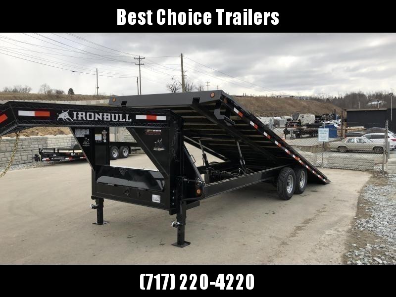 USED 2019 Ironbull 102"x22' Gooseneck Deckover Power Tilt 14000# GVW * SPECIAL USED 2019 Ironbull 102"x22' Gooseneck Deckover Power Tilt 14000# GVW * SPECIAL
