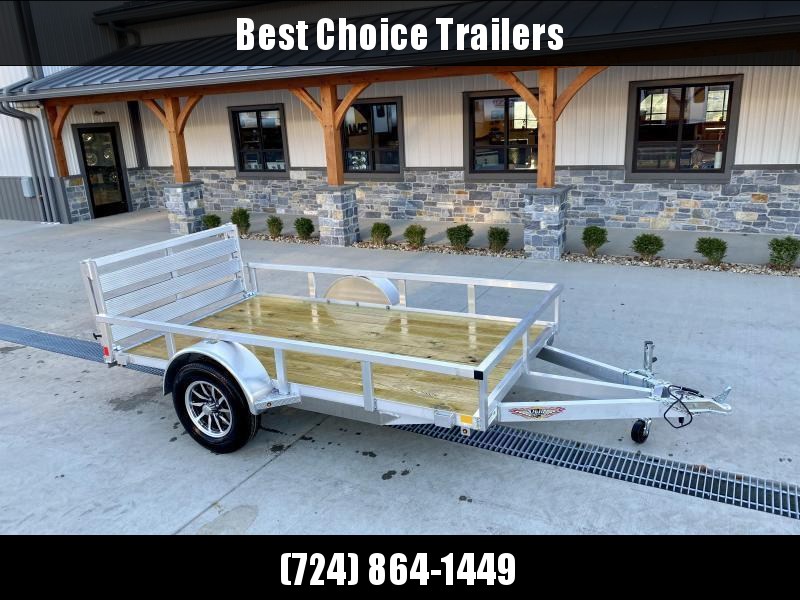2023 H&H 5.5x10' Aluminum Utility Landscape Trailer 2990# GVW * BI FOLD GATE * ALUMINUM WHEELS * TRIPLE TUBE TONGUE * TUBE TONGUE * SWIVEL JACK * STAKE POCKETS * EXTENDED 54" GATE 2023 H&H 5.5x10' Aluminum Utility Landscape Trailer 2990# GVW * BI FOLD GATE * ALUMINUM WHEELS * TRIPLE TUBE TONGUE * TUBE TONGUE * SWIVEL JACK * STAKE POCKETS * EXTENDED 54" GATE