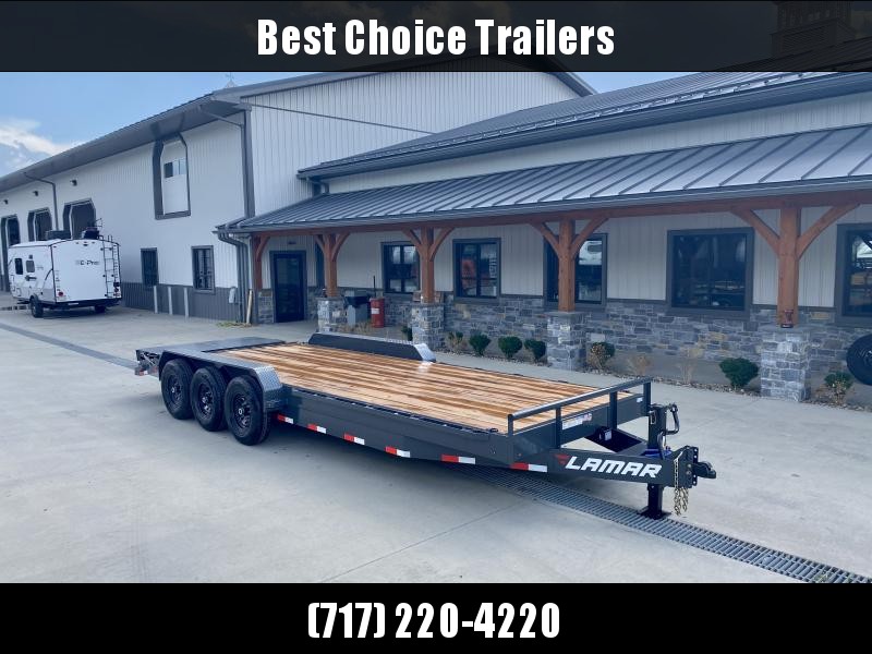2022 Lamar 7x24' Equipment Trailer 21000# GVW * FULL WIDTH RAMPS * CHARCOAL * 8" TONGUE AND FRAME * REMOVABLE FENDERS * RUBRAIL/STAKE POCKETS/CHAIN SPOOLS/D-RINGS 2022 Lamar 7x24' Equipment Trailer 21000# GVW * FULL WIDTH RAMPS * CHARCOAL * 8" TONGUE AND FRAME * REMOVABLE FENDERS * RUBRAIL/STAKE POCKETS/CHAIN SPOOLS/D-RINGS