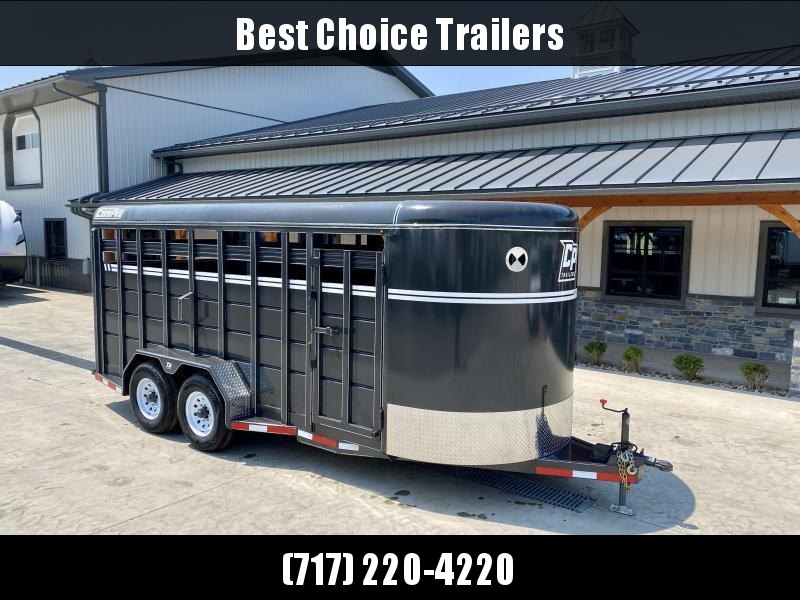 2022 Corn Pro 18' Livestock Trailer 12000# GVW * GREY/CHARCOAL * TORSION SUSPENSION * DEXTER AXLES * 235/80/R16 10-PLY TIRES * HD FENDERS * CENTER AND REAR SLAM GATES * 4" CHANNEL TONGUE * URETHANE PAINT * KILN DRIED LUMBER 2022 Corn Pro 18' Livestock Trailer 12000# GVW * GREY/CHARCOAL * TORSION SUSPENSION * DEXTER AXLES * 235/80/R16 10-PLY TIRES * HD FENDERS * CENTER AND REAR SLAM GATES * 4" CHANNEL TONGUE * URETHANE PAINT * KILN DRIED LUMBER
