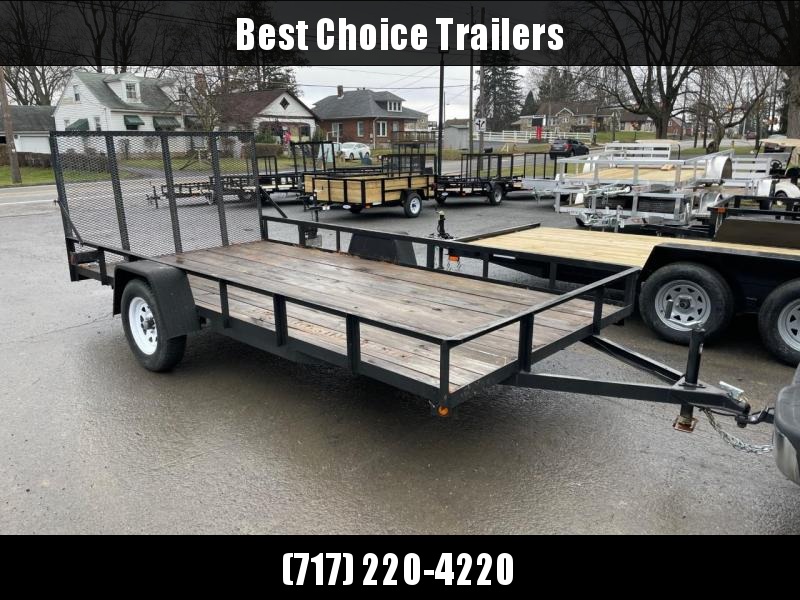 USED 2019 MCT 7x14' Utility Landscape Trailer 2990# GVW USED 2019 MCT 7x14' Utility Landscape Trailer 2990# GVW