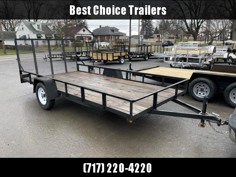 USED 2019 MCT 7x14' Utility Landscape Trailer 2990# GVW USED 2019 MCT 7x14' Utility Landscape Trailer 2990# GVW