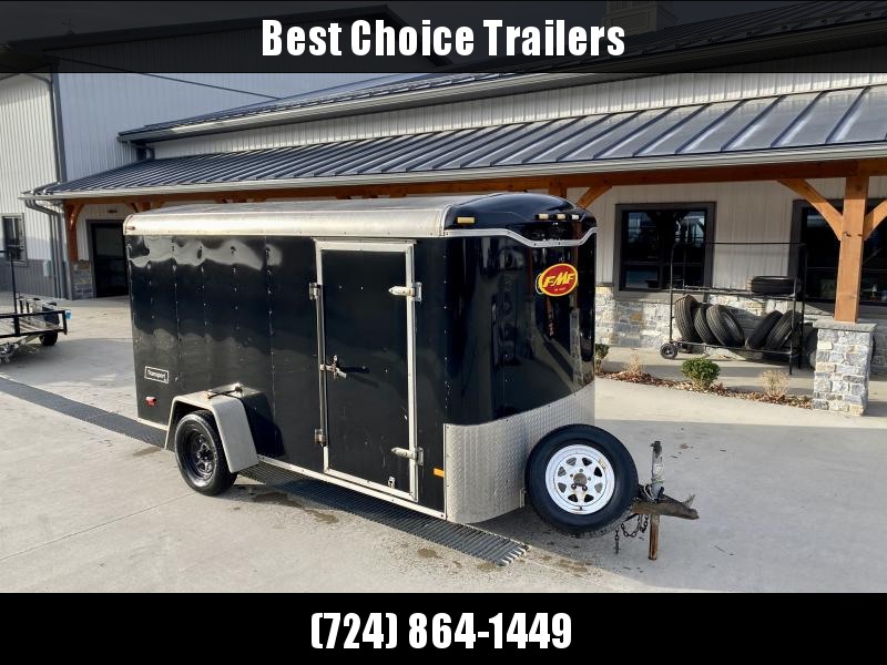 USED 2007 Haulmark Transport 6x12' Enclosed Cargo Trailer 2990# GVW * BLACK * RAMP DOOR * 15" RAIALS * SPARE TIRE * WHEEL CHOCKS USED 2007 Haulmark Transport 6x12' Enclosed Cargo Trailer 2990# GVW * BLACK * RAMP DOOR * 15" RAIALS * SPARE TIRE * WHEEL CHOCKS