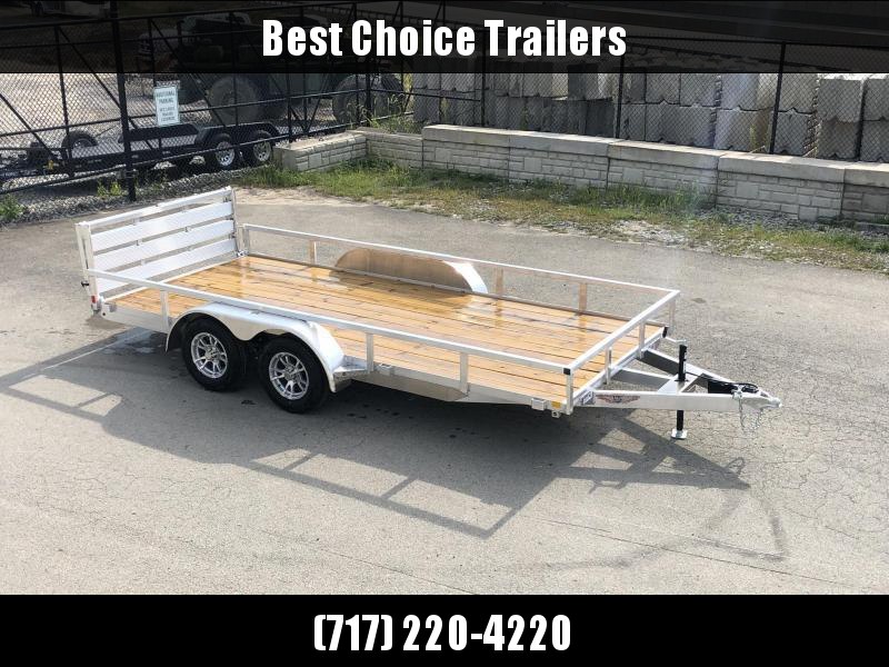 2022 H&H 7x16' TRSA Aluminum Utility Landscape Trailer 7000# GVW * ALUMINUM WHEELS * BI-FOLD GATE * CLEARANCE 2022 H&H 7x16' TRSA Aluminum Utility Landscape Trailer 7000# GVW * ALUMINUM WHEELS * BI-FOLD GATE * CLEARANCE
