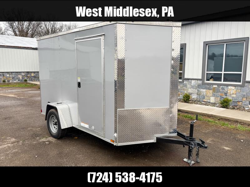 2025 Xtreme Cargo 6x10' Enclosed Cargo Trailer 2990# GVW * 6'3" HEIGHT * 16" FLOOR CROSSMEMBERS * SILVER EXTERIOR * .080 POLYCOR SEMI-SCREWLESS * RV DOOR * PLYWOOD WALLS AND FLOOR * TUBE STUDS 1750183929