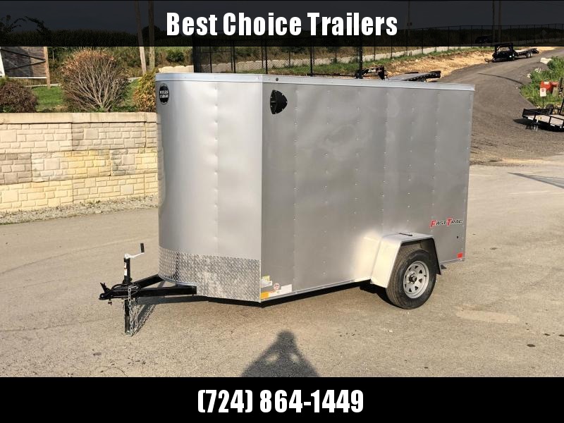 2022 Wells Cargo 6x10' Fastrac DELUXE Enclosed Cargo Trailer 2990# GVW * SILVER EXTERIOR * RAMP DOOR * V-NOSE * .030 EXTERIOR * 6'6" HEIGHT * TUBE STUDS * 3/8" WALLS * 1 PC ROOF * 16" O.C. WALLS * CLEARANCE 2022 Wells Cargo 6x10' Fastrac DELUXE Enclosed Cargo Trailer 2990# GVW * SILVER EXTERIOR * RAMP DOOR * V-NOSE * .030 EXTERIOR * 6'6" HEIGHT * TUBE STUDS * 3/8" WALLS * 1 PC ROOF * 16" O.C. WALLS * CLEARANCE