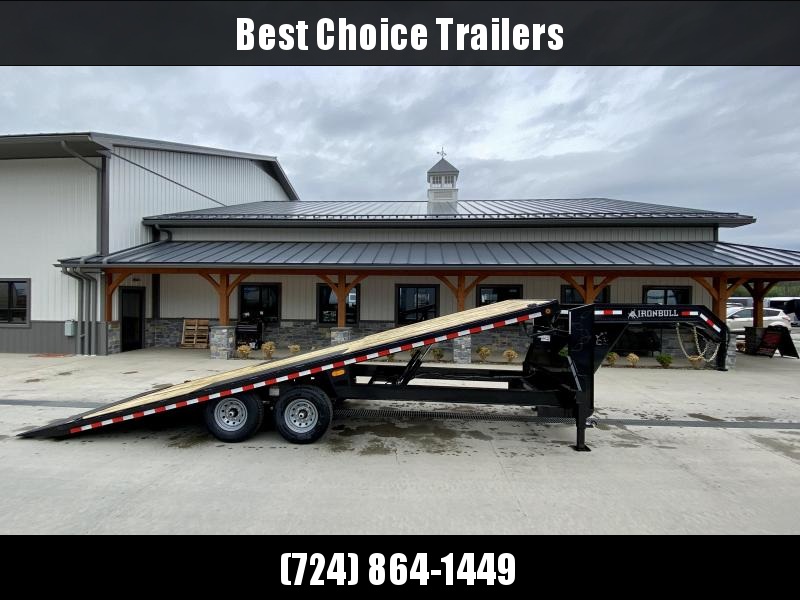 2022 Ironbull 102x22' Gooseneck Deckover Power Tilt Trailer 14000# GVW * DUAL PISTON * I-BEAM FRAME * RUBRAIL/STAKE POCKETS/PIPE SPOOLS/D-RINGS/BANJO EYES * 6" TUBE BED FRAME * 4X4X1/4 WALL TUBE BED RUNNERS (12#/') * DUAL 12K JACKS * 2-3-2 WARRANTY 2022 Ironbull 102x22' Gooseneck Deckover Power Tilt Trailer 14000# GVW * DUAL PISTON * I-BEAM FRAME * RUBRAIL/STAKE POCKETS/PIPE SPOOLS/D-RINGS/BANJO EYES * 6" TUBE BED FRAME * 4X4X1/4 WALL TUBE BED RUNNERS (12#/') * DUAL 12K JACKS * 2-3-2 WARRANTY