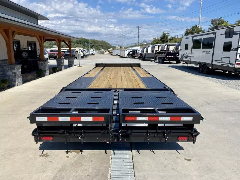 2025 Sure-Trac 102x25' HD Beavertail Deckover Trailer 17600# GVW * 8000# AXLES * 17.5" 16-PLY TIRES * 3 3/8" BRAKES * FULL WIDTH RAMPS * 12" I-BEAM * PIERCED FRAME * RUBRAIL/STAKE POCKETS/PIPE SPOOLS/10 D-RINGS I6kn6Ormt4ps