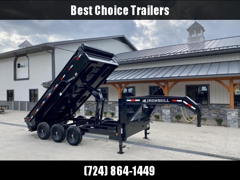2022 Ironbull 7x16' Gooseneck Dump Trailer 21000# GVW * TARP KIT * I-BEAM FRAME * BED RUNNERS * FULL FRONT TOOLBOX * DUAL JACKS * 5x20 SCISSOR * INTGRATED KEYWAY/10GA WALLS * 1PC 7GA FLOOR 2022 Ironbull 7x16' Gooseneck Dump Trailer 21000# GVW * TARP KIT * I-BEAM FRAME * BED RUNNERS * FULL FRONT TOOLBOX * DUAL JACKS * 5x20 SCISSOR * INTGRATED KEYWAY/10GA WALLS * 1PC 7GA FLOOR