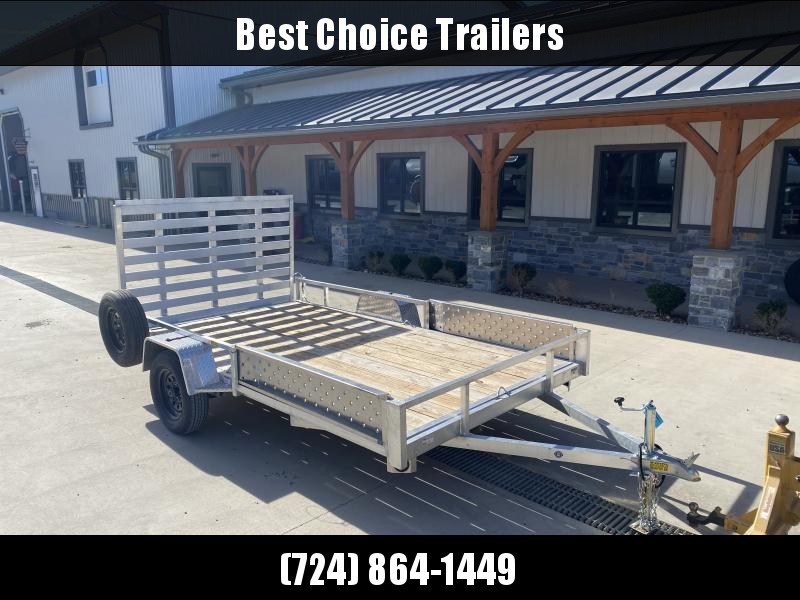 USED 2022 QSA 7x12' Aluminum ATV Utility Landscape Trailer 2990# GVW * ATV RAMPS * STANDARD MODEL * TUBE FRAME AND TONGUE * SPARE MOUNT * TIE DOWNS * 4' FOLD IN GATE * LED'S * FENDER GUSSETS * 3500# AXLE * 15" TIRES * TUBE TOP RAIL USED 2022 QSA 7x12' Aluminum ATV Utility Landscape Trailer 2990# GVW * ATV RAMPS * STANDARD MODEL * TUBE FRAME AND TONGUE * SPARE MOUNT * TIE DOWNS * 4' FOLD IN GATE * LED'S * FENDER GUSSETS * 3500# AXLE * 15" TIRES * TUBE TOP RAIL