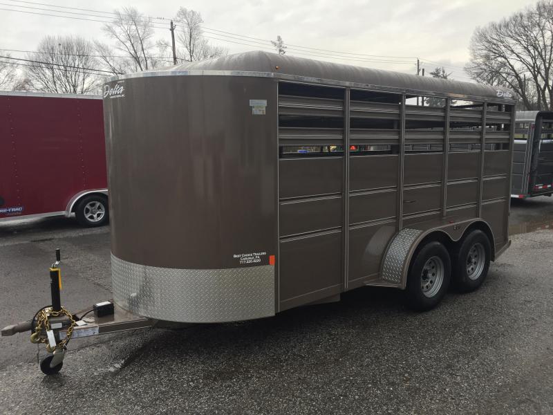2021 Delta 16' Livestock Trailer 7000# GVW * BEIGE * CENTER GATE * ESCAPE DOOR * DEXTER 2021 Delta 16' Livestock Trailer 7000# GVW * BEIGE * CENTER GATE * ESCAPE DOOR * DEXTER