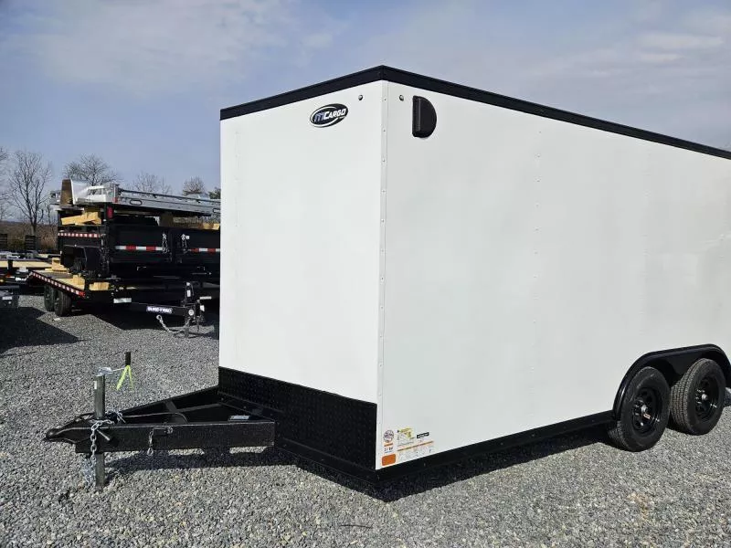 2026 ITI Cargo 8.5x24 Enclosed Car Hauler Trailer 9990# GVW * ESCAPE DOOR * WHITE BLACKOUT EXTERIOR * SCREWLESS EXTERIOR * POLYCOR .080 * 7' HEIGHT * REAR FLARE * ALUMINUM WHEELS * 1 PC ALUMINUM ROOF * TRUCKBED LINER ON TONGUE/SILLS * UNDERCOATED
