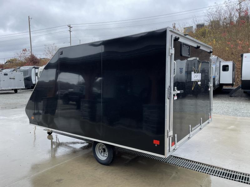 2023 Mission 8.5X12' Aluminum Enclosed Snowmobile Trailer 2990 GVW