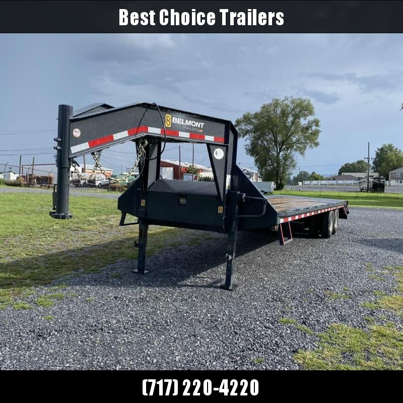 2021 Belmont 102x32' Gooseneck Beavertail Deckover Trailer 20000# GVW * DEXTER'S * PIERCED FRAME * FULL WIDTH RAMPS * SPARE TIRE * CHARCOAL * URETHANE PAINT 2021 Belmont 102x32' Gooseneck Beavertail Deckover Trailer 20000# GVW * DEXTER'S * PIERCED FRAME * FULL WIDTH RAMPS * SPARE TIRE * CHARCOAL * URETHANE PAINT