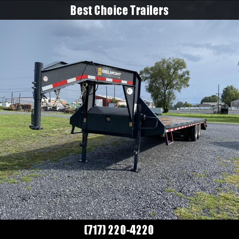 2021 Belmont 102x32' Gooseneck Beavertail Deckover Trailer 20000# GVW * DEXTER'S * PIERCED FRAME * FULL WIDTH RAMPS * SPARE TIRE * CHARCOAL * URETHANE PAINT 2021 Belmont 102x32' Gooseneck Beavertail Deckover Trailer 20000# GVW * DEXTER'S * PIERCED FRAME * FULL WIDTH RAMPS * SPARE TIRE * CHARCOAL * URETHANE PAINT