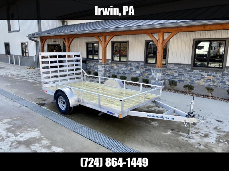 2022 Mission 6x12' Aluminum Utility Trailer 2990# GVW * TUBE FRAME ...