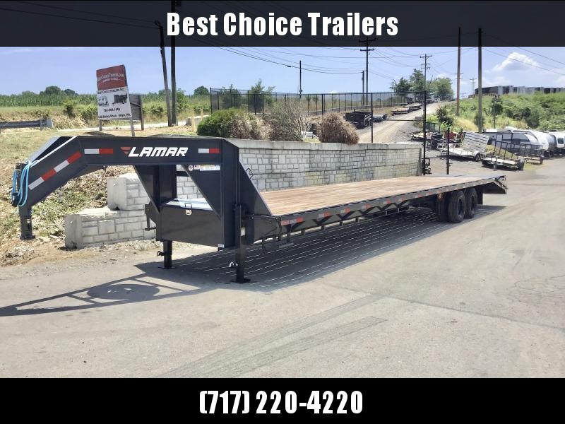 2020 Lamar 102x40' Gooseneck Beavertail Deckover Trailer 20000# * 12000# DEXTER AXLES * FULL WIDTH RAMPS * 12" / 22# I-BEAM * FRONT TOOLBOX / DUAL JACKS * UNDER FRAME BRIDGE 2020 Lamar 102x40' Gooseneck Beavertail Deckover Trailer 20000# * 12000# DEXTER AXLES * FULL WIDTH RAMPS * 12" / 22# I-BEAM * FRONT TOOLBOX / DUAL JACKS * UNDER FRAME BRIDGE