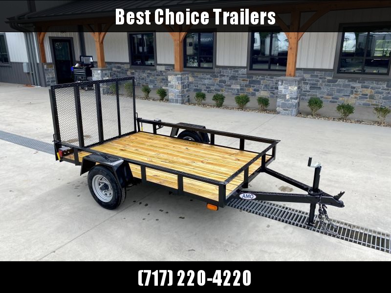 2021 AMO 5x8' Angle Iron Utility Landscape Trailer 2200# GVW * GATE * A-FRAME TONGUE * A-FRAME JACK * 2" BALL * CLEARANCE 2021 AMO 5x8' Angle Iron Utility Landscape Trailer 2200# GVW * GATE * A-FRAME TONGUE * A-FRAME JACK * 2" BALL * CLEARANCE