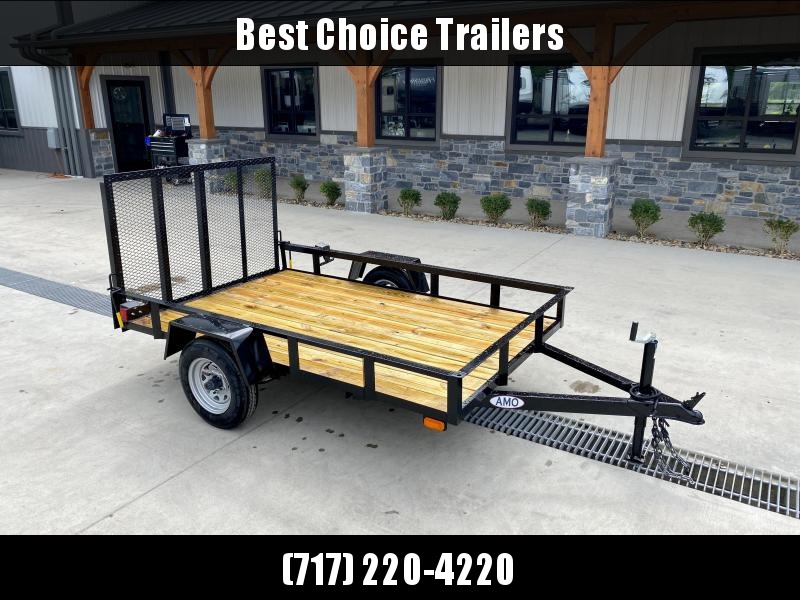 2021 AMO 5x8' Angle Iron Utility Landscape Trailer 2200# GVW * GATE * A-FRAME TONGUE * A-FRAME JACK * 2" BALL * CLEARANCE 2021 AMO 5x8' Angle Iron Utility Landscape Trailer 2200# GVW * GATE * A-FRAME TONGUE * A-FRAME JACK * 2" BALL * CLEARANCE