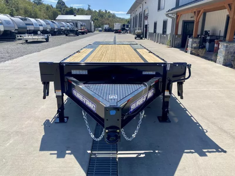 2025 Sure-Trac 102x25' HD Beavertail Deckover Trailer 17600# GVW * 8000# AXLES * 17.5" 16-PLY TIRES * 3 3/8" BRAKES * FULL WIDTH RAMPS * 12" I-BEAM * PIERCED FRAME * RUBRAIL/STAKE POCKETS/PIPE SPOOLS/10 D-RINGS WkCOLAo7cto1