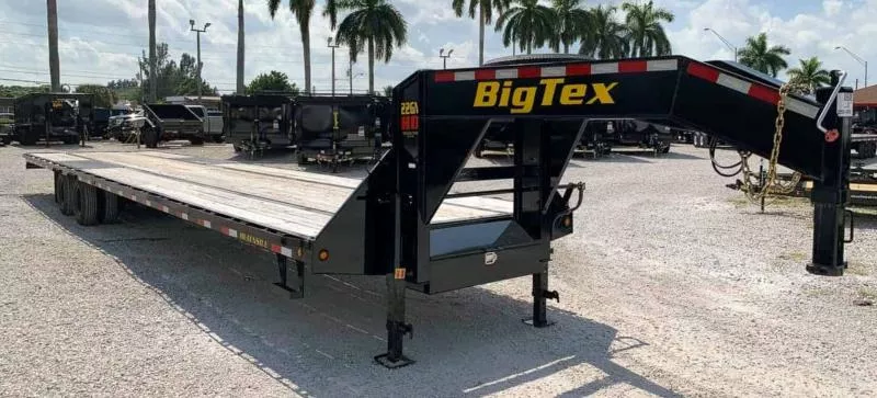 2026 Big Tex Trailers 22GN 102x40' HD Gooseneck Flatbed Deckover Trailer 23900# GVW * PIERCED BEAM FRAME * HDSS SUSPENSION * DUAL 25K SEMI STYLE JACKS * TOOLBOX * 30K NECK * SLIDE IN RAMPS * SLIDING WINCH TRACK