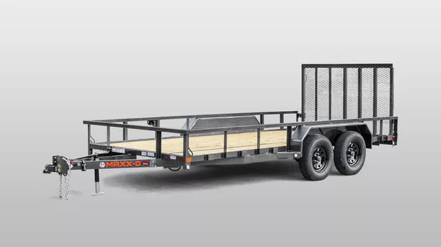 2026 Maxxd 7x14' U3X Utility Landscape Trailer 7000# GVW * ADJUSTABLE COUPLER * DROP LEG JACK * SEALED HARNESS * 2" TUBE TOPRAIL * 1' DOVE * LAY FLAT/TUBE GATE W/SPRING ASSIST * DOUBLE BROKE FENDERS * TRIPLE TUBE TONGUE * SLIPPER SUSPENSION