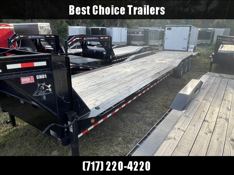 USED 2021 Ironbull 102x40' Gooseneck Car Hauler Trailer 21000# GVW * DEXTER AXLES * 4' DOVETAIL * OVERWIDTH RAMPS * 102" DECK * DRIVE OVER FENDERS * DUAL JACKS * FULL TOOLBOX * RUBRAIL/STAKE POCKETS/PIPE SPOOLS/D-RINGS * UNDER FRAME BRIDGE USED 2021 Ironbull 102x40' Gooseneck Car Hauler Trailer 21000# GVW * DEXTER AXLES * 4' DOVETAIL * OVERWIDTH RAMPS * 102" DECK * DRIVE OVER FENDERS * DUAL JACKS * FULL TOOLBOX * RUBRAIL/STAKE POCKETS/PIPE SPOOLS/D-RINGS * UNDER FRAME BRIDGE