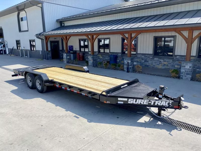 2025 Sure-Trac 7x24' Pro Series I-Beam Equipment Trailer 22000