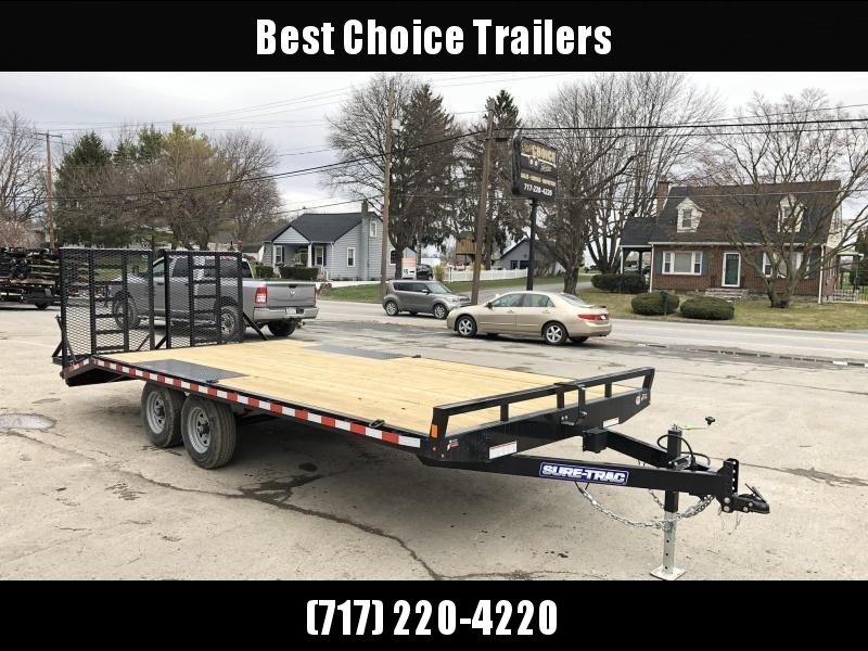 2021 Sure-Trac 102x20 Beavertail Deckover Trailer 9900# GVW * HD SPLIT GATE + SPRING ASSIST * TUBE SIDE RAIL + CROSSMEMBERS * RUBRAIL/STAKE POCKETS/D-RINGS * SPARE MOUNT * ADJUSTABLE COUPLER * DROP LEG JACK 2021 Sure-Trac 102x20 Beavertail Deckover Trailer 9900# GVW * HD SPLIT GATE + SPRING ASSIST * TUBE SIDE RAIL + CROSSMEMBERS * RUBRAIL/STAKE POCKETS/D-RINGS * SPARE MOUNT * ADJUSTABLE COUPLER * DROP LEG JACK