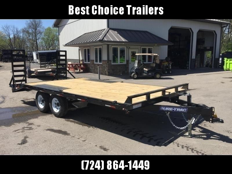 2021 Sure-Trac 102x18' Beavertail Deckover Trailer 9900# GVW * STAND UP RAMPS + SPRING ASSIST * TUBE SIDE RAIL + CROSSMEMBERS * RUBRAIL/STAKE POCKETS/D-RINGS * SPARE MOUNT * ADJUSTABLE COUPLER * DROP LEG JACK 2021 Sure-Trac 102x18' Beavertail Deckover Trailer 9900# GVW * STAND UP RAMPS + SPRING ASSIST * TUBE SIDE RAIL + CROSSMEMBERS * RUBRAIL/STAKE POCKETS/D-RINGS * SPARE MOUNT * ADJUSTABLE COUPLER * DROP LEG JACK