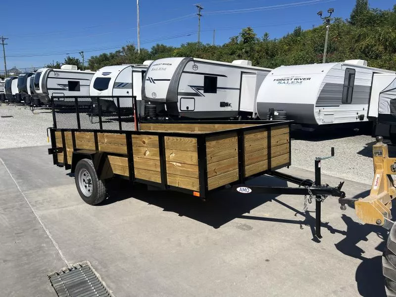 2026 AMO 78x12' High Side Utility Landscape Trailer 2990# GVW * 3-BOARD HIGH SIDE * 2' SIDES * TOOLESS GATE REMOVAL * TIE DOWNS