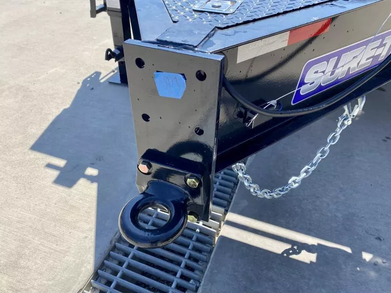 2025 Sure-Trac 102x25' HD Beavertail Deckover Trailer 17600# GVW * 8000# AXLES * 17.5" 16-PLY TIRES * 3 3/8" BRAKES * FULL WIDTH RAMPS * 12" I-BEAM * PIERCED FRAME * RUBRAIL/STAKE POCKETS/PIPE SPOOLS/10 D-RINGS WkCOLAt27g1g
