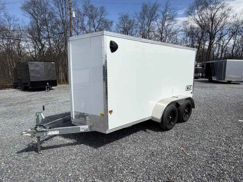 2026 EZ Hauler 6x12' Aluminum Enclosed Cargo Trailer 2990# GVW * BARN DOORS * WHITE .080 POLYCOR EXTERIOR * ALUMINUM WHEELS * SCREWLESS * ONE PC ROOF * DEXTER AXLES * RV DOOR