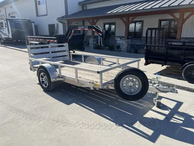 USED 2020 H and H Trailer 66x10 Aluminum Utility Trailer 2990 GVW * SPLIT GATE * E-TRACK - D-RINGS *