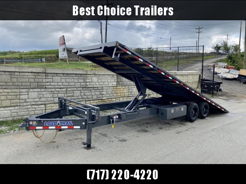 2021 Load Trail 102x26' Deckover Power Tilt Trailer 16000# GVW * WINCH PLATE * GRAY * BLACKWOOD PRO * SCISSOR HOIST * 10"/12# I-BEAM MAINFRAME * 6"/12# I-BEAM BEDFRAME * SIDE TOOLBOX * CHAIN TRAY * DUAL JACKS * WINCH PLATE * 17.5" RUBBER * OIL BATH HUBS * 2021 Load Trail 102x26' Deckover Power Tilt Trailer 16000# GVW * WINCH PLATE * GRAY * BLACKWOOD PRO * SCISSOR HOIST * 10"/12# I-BEAM MAINFRAME * 6"/12# I-BEAM BEDFRAME * SIDE TOOLBOX * CHAIN TRAY * DUAL JACKS * WINCH PLATE * 17.5" RUBBER * OIL BATH HUBS *