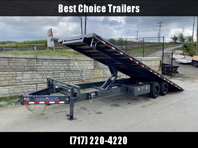 2021 Load Trail 102x26' Deckover Power Tilt Trailer 16000# GVW * WINCH PLATE * GRAY * BLACKWOOD PRO * SCISSOR HOIST * 10"/12# I-BEAM MAINFRAME * 6"/12# I-BEAM BEDFRAME * SIDE TOOLBOX * CHAIN TRAY * DUAL JACKS * WINCH PLATE * 17.5" RUBBER * OIL BATH HUBS * 2021 Load Trail 102x26' Deckover Power Tilt Trailer 16000# GVW * WINCH PLATE * GRAY * BLACKWOOD PRO * SCISSOR HOIST * 10"/12# I-BEAM MAINFRAME * 6"/12# I-BEAM BEDFRAME * SIDE TOOLBOX * CHAIN TRAY * DUAL JACKS * WINCH PLATE * 17.5" RUBBER * OIL BATH HUBS *