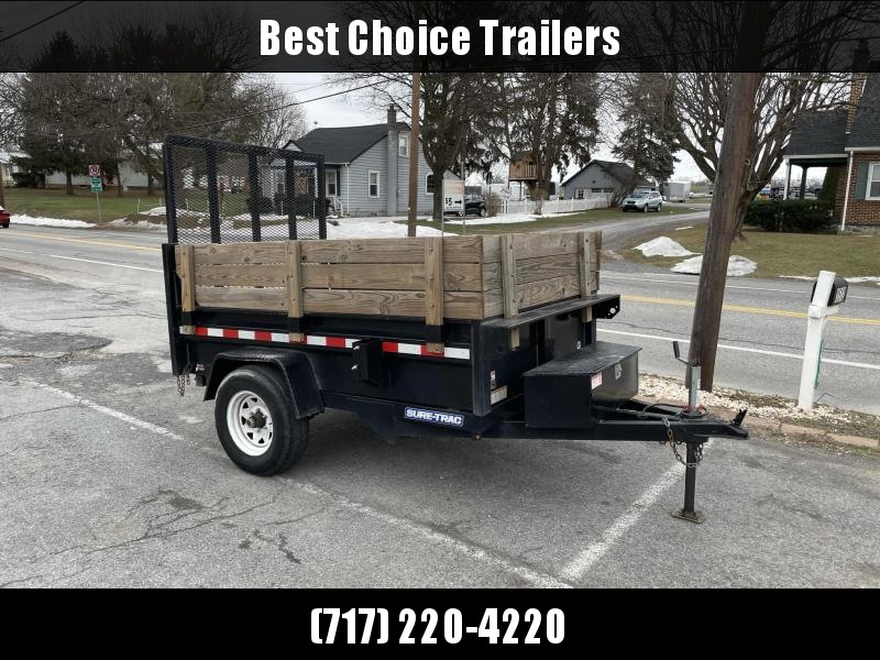 USED 2018 Sure-Trac 5x8 Dump Trailer * HIGH SIDES * 2-WAY LANDSCAPE GATE * POWER UP/DOWN * SPARE MOUNT USED 2018 Sure-Trac 5x8 Dump Trailer * HIGH SIDES * 2-WAY LANDSCAPE GATE * POWER UP/DOWN * SPARE MOUNT